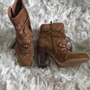 Sam Edelman Embroidered Booties